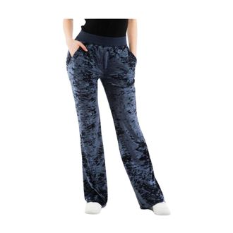 Moschino Straight Trousers, female, Blue, Size: S Polyester Casual Pants for Everyday Wear