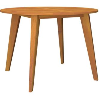 vidaXL Garden Table &Oslash;110x75 cm Solid Wood Acacia vidaXL
