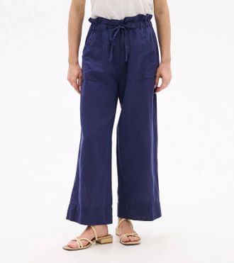 Hatley Tie Front Pants In Patriot Blue