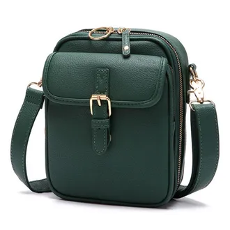 Generic Shoulder Bag Vintage Anti-Theft Messengers Bag for Women Men (C)