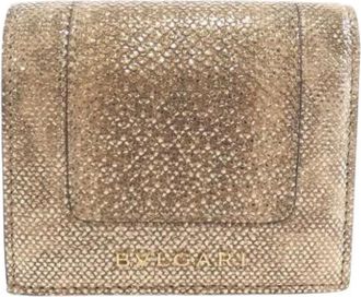 Bulgari Pre-owned Wallets, female, Yellow, Size: ONE SIZE Pre-owned Fabric Wallet