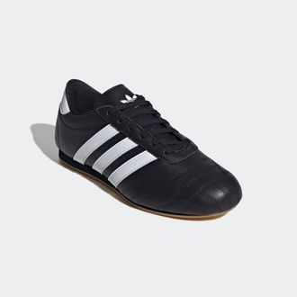 adidas Sneaker ADIDAS ORIGINALS TAEKWONDO LACE, Damen, Gr. 38,5, schwarz-weiss (core schwarz, cloud wei&szlig;, gum 3), Leder, Synthetik, Schuhe Sneaker