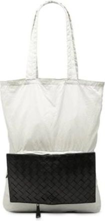 Bottega Veneta Pre-owned Tote Bags, female, White, Size: ONE SIZE Pre-owned Leather Tote Bag