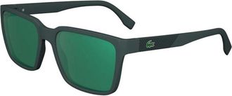 Lacoste L6011S Zonnebril - Heren - Zonnebrillen - Groen - 56 MM - Accessoires