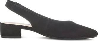 Gabor slingback block-heel pumps - women - Suede/Leather/Rubber - 38 - Black