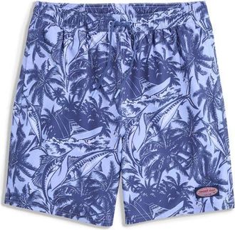 Vineyard Vines 7-Inch Chappy Swim Trunks in Sportfishpalm-Sb at Nordstrom, Size Large