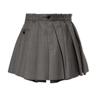 Acne Studios Wollen rok - Dames - Rokken - Grijs - Maat: XS Wol