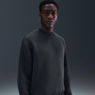 Nike Mens Tech Fleece Loose Fit Crew in Grey | HV6537-060