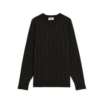 A Paper Kid Round-neck Knitwear, male, Black, 2XL, Maglia Paricollo