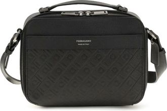 Ferragamo Black Monogram Small Crossbody Bag