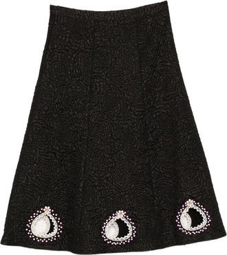 Cynthia Rowley Doorzichtige rok - Zwart