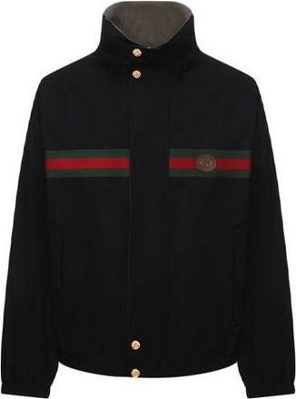 Gucci Reversible Cotton Nylon Jacket Black Military Green 639277-Z8AJT-1043