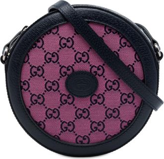 Gucci Pre-owned Gucci GG Canvas Retro Round Crossbody Ladies ZN1OMSEUN3FRQ3IC