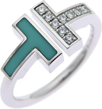 Tiffany & Co. White Gold Band Ring (Pre-Owned)