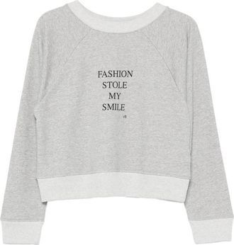 Victoria Beckham Slogan-print Raglan-sleeve Sweatshirt