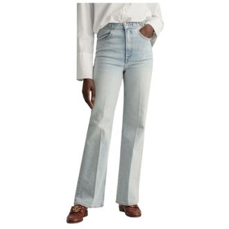 GANT Flare Jeans, female, Blue, W27, High-waisted Flare Jeans
