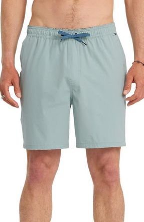 Quiksilver Taxer Heather Amphibian Shorts in Blue Haze at Nordstrom, Size Xx-Large