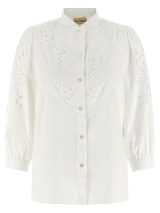 Valentino Garavani White Cotton Womens Blouse