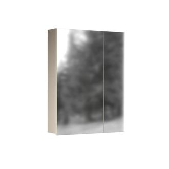 Calicosy Armario mural de 2 puertas con espejo color cachemira h77 cm - beige