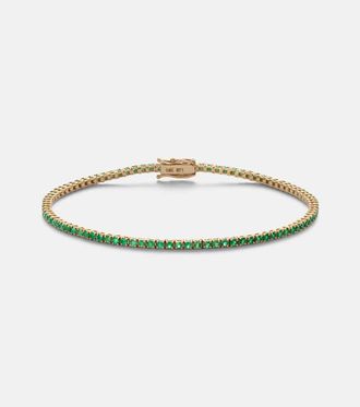 Stone and Strand Bracciale Tennis in oro 14kt (585/1000) con smeraldo