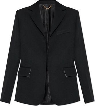 Victoria Beckham Blazer met enkele split aan de achterkant - Dames - Blazers - Zwart - M - Wol - Jassen
