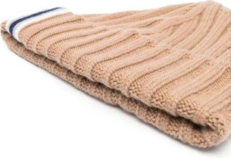 Fedeli Mens Ribbed-Knit Cashmere Beanie Aw22 M