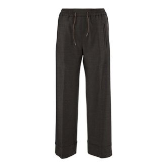 Ql2 Quelledue QL2 Quelledue - Stretch Wool Pants - Dames - Broeken - Bruin - Maat: 4XL Wol