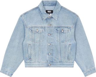 Maison Margiela button-up denim jacket - women - Polyester/Cotton/Cotton - 42 - Blue