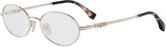 Fendi Glasses, female, Pink, Size: 52 MM Fendigraphy Eyeglasses