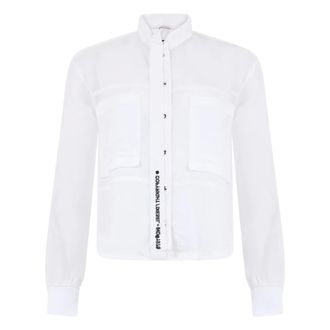 Diesel Overhemd met zakken - Dames - Blouses & Shirts - Wit - Maat: XS Zijde