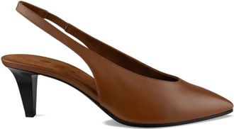 Loro Piana Rebecca Slingback - Dames - Pumps - Bruin - 35 EU - Katoen - Schoenen