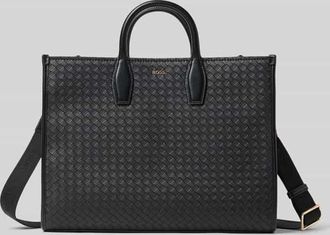 HUGO BOSS Henkeltasche mit Label-Applikation Modell SANDY TOTE SQ in Black, Größe 1