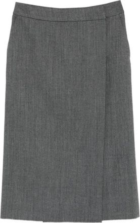 Ermanno Scervino Pliss&eacute; Rok - Dames - Midirokken - Grijs - L - Rokken