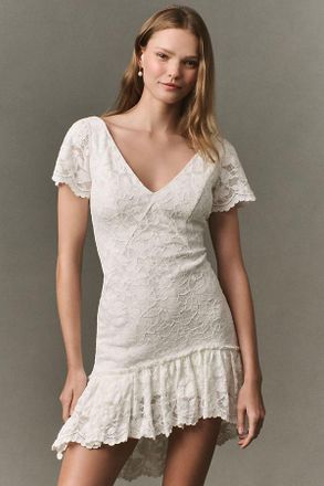 Mare Mare Ruffle Lace Mini Dress