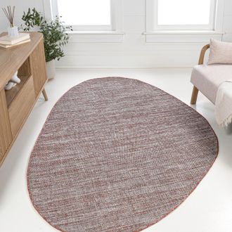 Jonathan Y Designs Callan Modern Rustic Abstract Indoor/Outdoor Shaped Area Rug