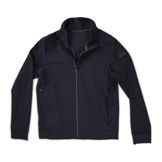 Roberto Ricci Design Blauw Zwart Polyester Parka Jas - Heren - Zomerjassen - Blauw - XL - Polyester - Jassen