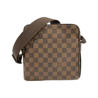 Louis Vuitton Pre-owned Cross Body Bags, male, Brown, Size: ONE SIZE Pre-owned Damier Olaf Shoulder Bag