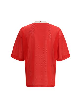 Moschino Technical Mesh T-Shirt - Red