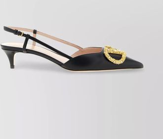 Valentino Garavani leather slingback pumps