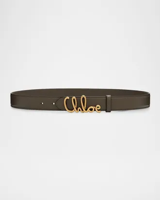 Chlo&eacute; Iconic Leather Belt