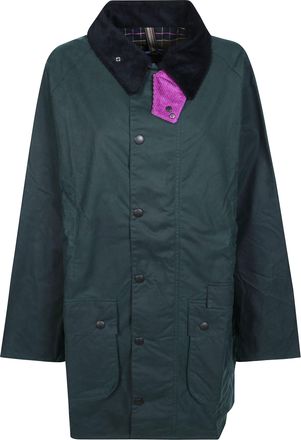 Barbour X Paul Smith Gmfair Wax Corduroy-Collar Casual Waxed Jacket