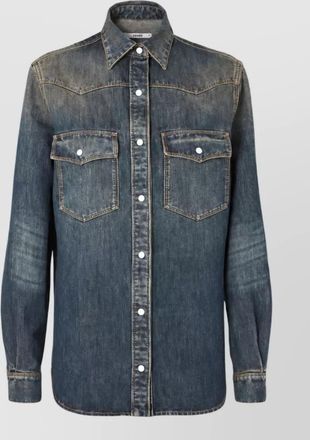Fendi denim western shirt