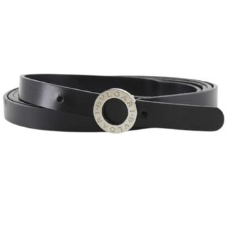 Bulgari Pre-owned Calf Belt - female - Bvlgari Vintage - Vintage Belts - Black - ONE SIZE - Pre-owned