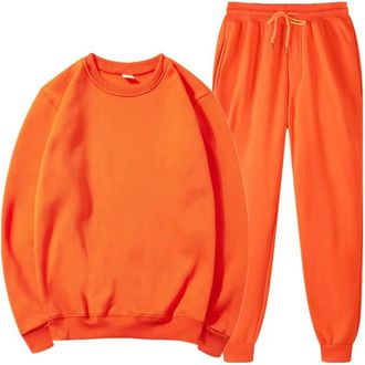 Generic Mens Tracksuit 2 Piece Sweatsuits Long Sleeve Pullover Outfits Hooded Sweatshirt and Joggers Set Sweatsuit Outfits Track Suits 2 Piece Mens Tracksuits