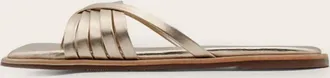 Kaanas Womens Makian Thong Sandal In Gold