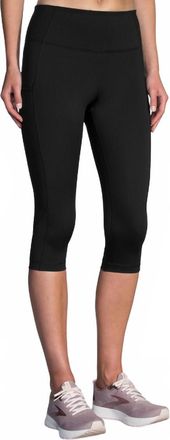 Brooks Method Half Crop Tights In Black