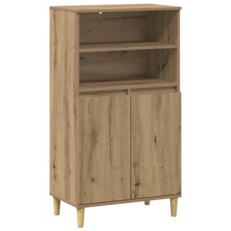vidaXL Aparador Alto Roble Artisan 60 X 36 X 110 Cm Vidaxl