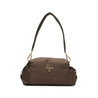 Prada Logo-plaque Tote Bag