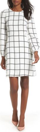 J.crew Windowpane Check Dress in Black Metallic at Nordstrom Rack, Size 6