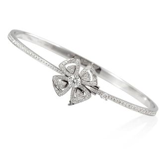 Bulgari Ladies Fiorever 18k White Gold Bracelet, Size Medium